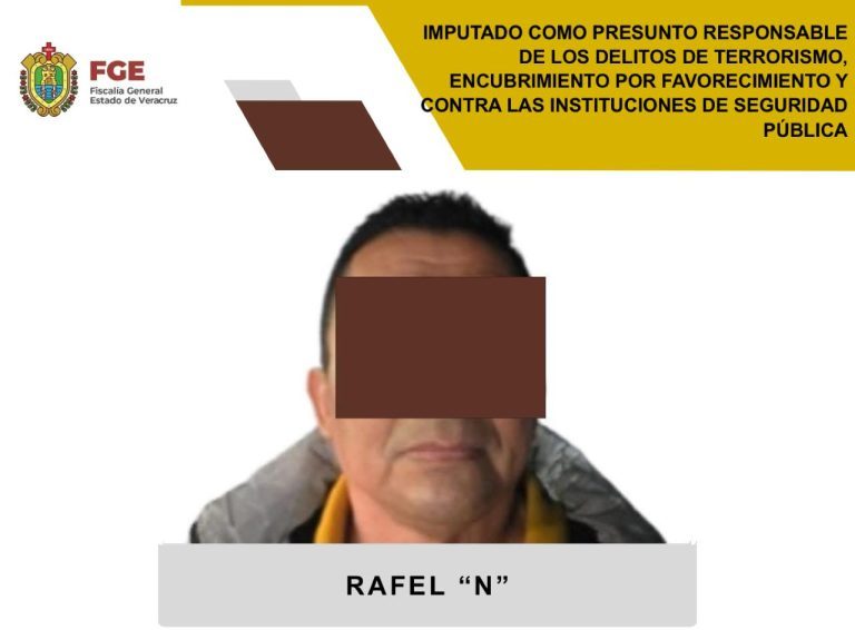 Imagen del periodista acusado de terrorismo en Veraruz